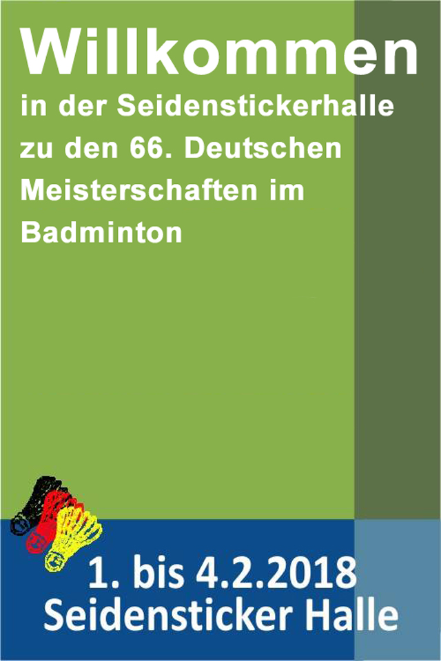 Badminton-DM 2018 - Willkommen