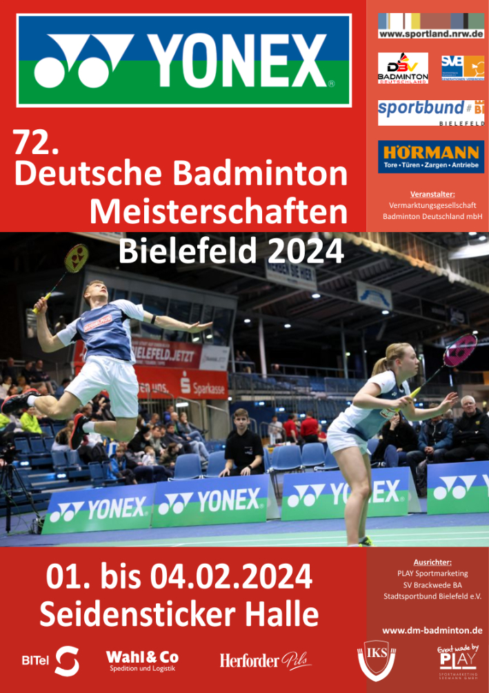 DM Badminton 2024 - Plakat